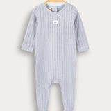 Babygro Rib Knit - Light Blue