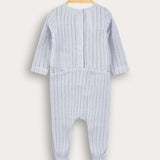 Babygro Rib Knit - Light Blue