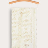 Crochet blanket - beige