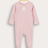 Babygro Striped with Ship - Red