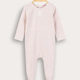 Babygro Striped with Ship - Pink