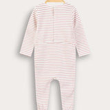 Babygro Striped with Ship - Pink