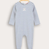 Babygro Striped with Ship - Blue