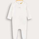 Babygro Bear - White