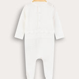 Babygro Bear - White