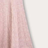 Flared knit skirt - pink