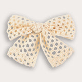 Crochet bow tie - natural