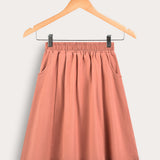 Pockets model skirt - orange