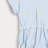 Sporty overalls with hood - light blue