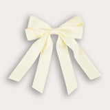 Double Satin Bow Tie - Beige