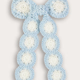 Tint crochet bow tie - blue
