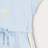 Sporty overalls with hood - light blue