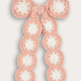 Tint crochet bow tie - pink