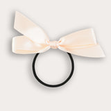 Satin Bow Tie - Beige