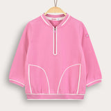 Girls' 3/4 Polo Shirt - Pink