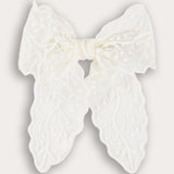 Butterfly Bow Tie Pin - Beige