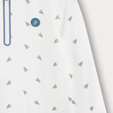 Polo shirt with zipper - light blue