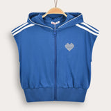 Sports vest with hood - Royal