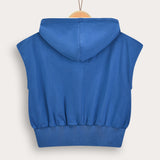 Sports vest with hood - Royal