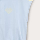 Sports vest with hood - light blue