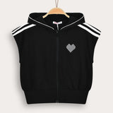 Sports hoodie - black