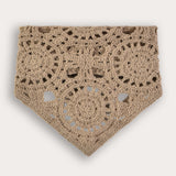 Crochet bandana - beige