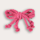 Pair of mini braided hairpins - pink