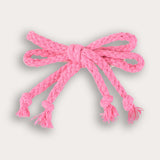 Pair of mini braided hairpins - pink