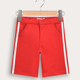 Sporty style pants - red
