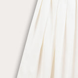 Flared pleated skirt - cream
