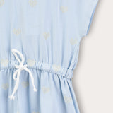 Sporty sweatshirt with hood - light blue