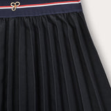 School skirt red stripe - navy