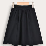 Cypka Skirt with Pockets - Navy