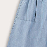 Striped skirt with pockets - blue