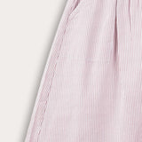 Striped skirt with pockets - cherry