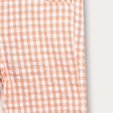Checkered shorts - orange