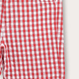 Checkered shorts - red