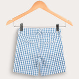 Checkered Shorts - Blue