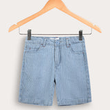 Striped shorts - blue