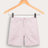 Striped shorts - cherry