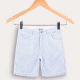 Striped shorts - light blue
