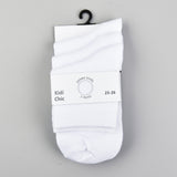 Trio of white socks - white
