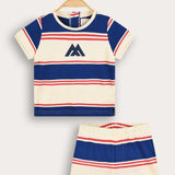 Striped Baby Set - Royal