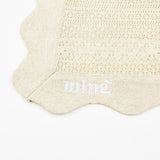 Knitted blanket - Stone