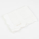 Knitted blanket - cream