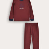 Ribbed lounge pajama set - Beige