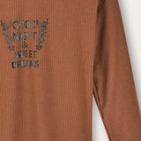 Good Night Rib Pajamas - Brown