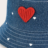 Bucket hat print - Dark denim