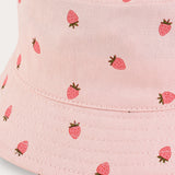 Strawberry Print Bucket Hat