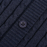 Buttoned knit dress - Navy